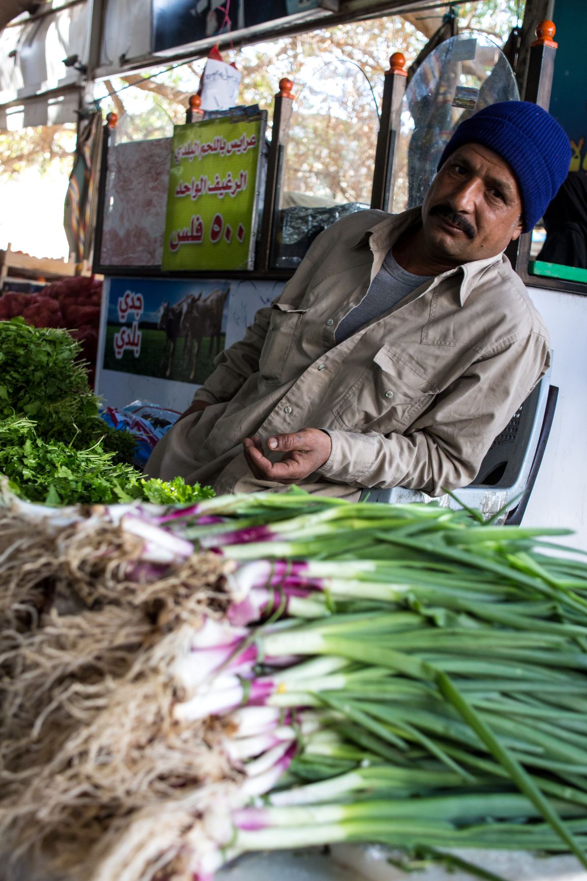 Jordanian Vegetable Vendor